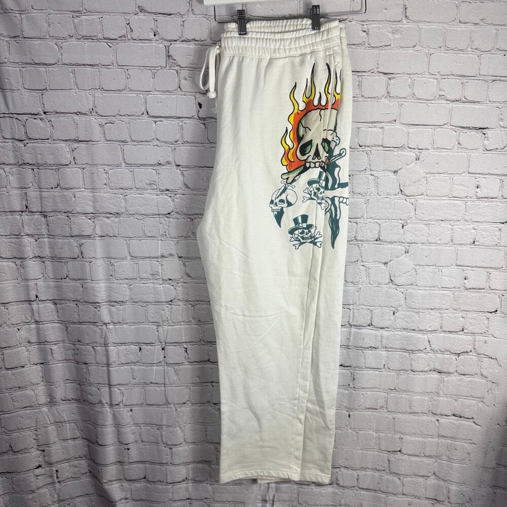 Ed Hardy Graphic Sweatpants Loose Baggy Y2K XXL  L
